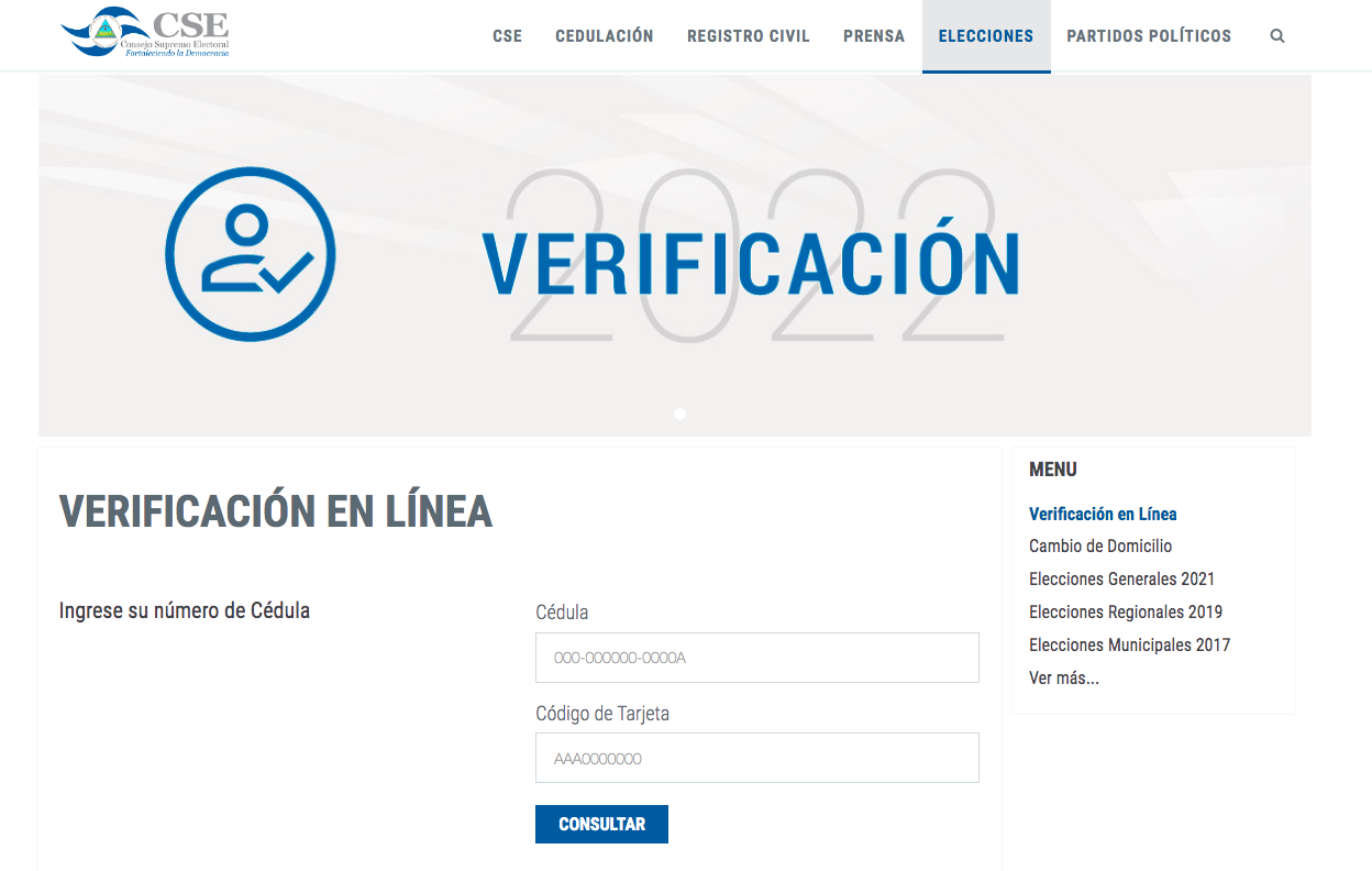 cse, verificación, elecciones, municipales, nicaragua