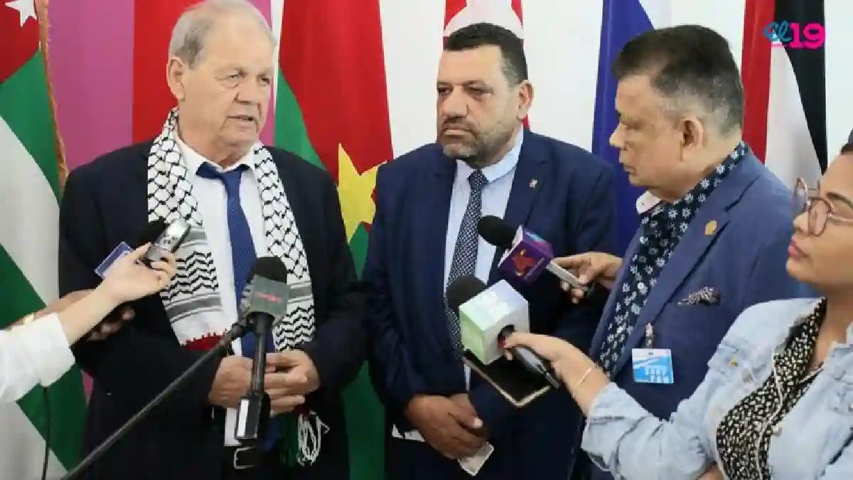 Rawhi Fattouh, presidente del Consejo Nacional Palestino, arribó hoy a territorio nicaragüense