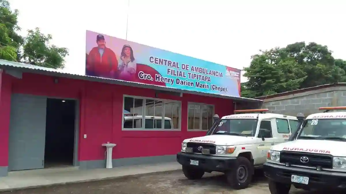 Nueva Central de Ambulancias, Compañero Henry Darién Marín (Chepe) abre sus puertas en Tipitapa