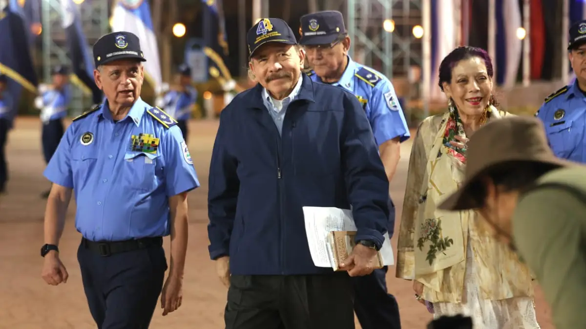Nicaragua celebra el 44 aniversario de la Policía Nacional con la presencia del presidente Daniel
