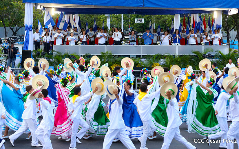 Nicaragua celebra fiestas patrias 2024 con desfiles