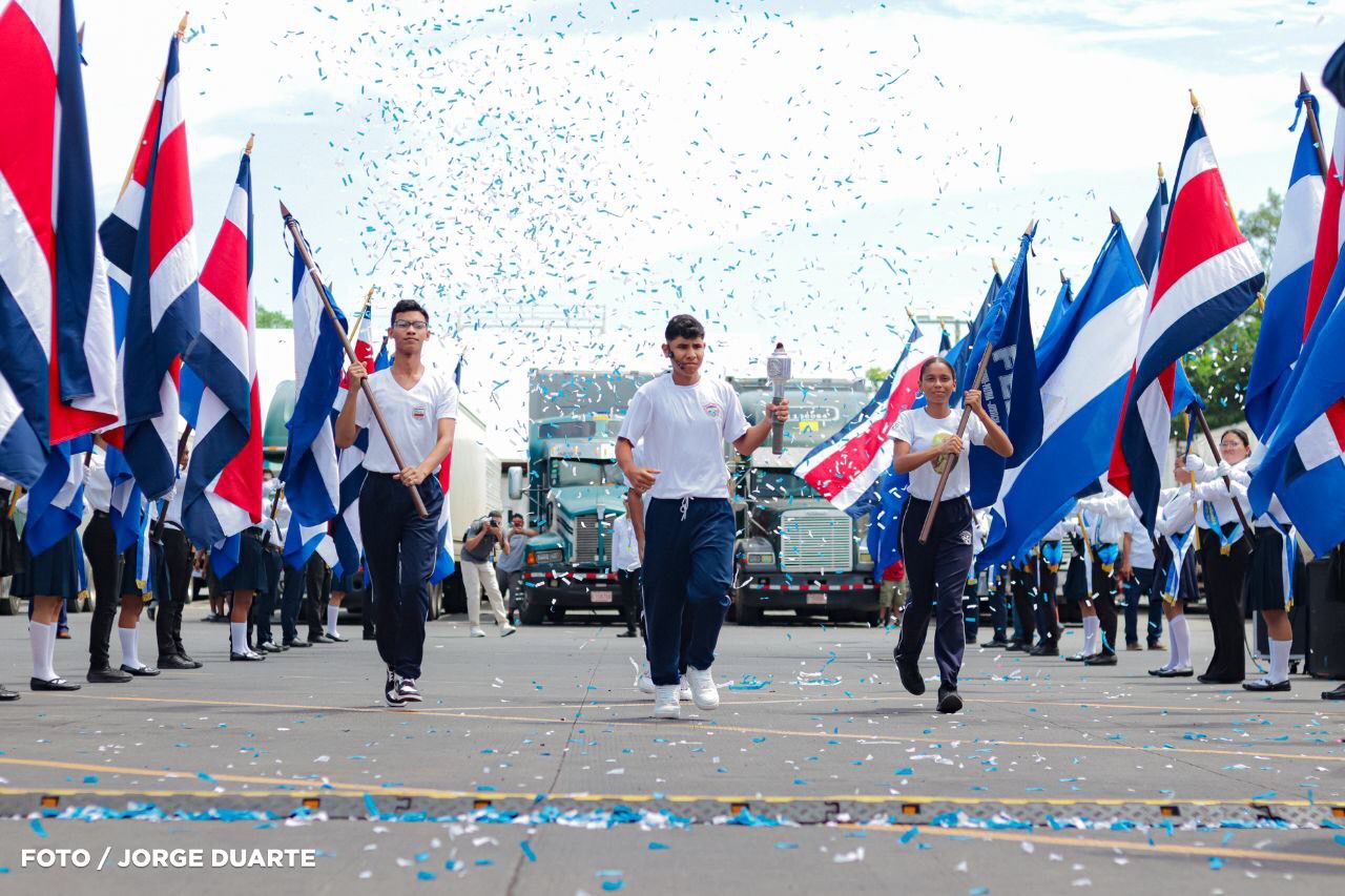 Antorcha de la Unión Centroamericana culmina recorrido por Nicaragua