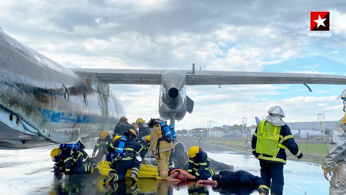 Aeropuerto Internacional Augusto C. Sandino Realizó Simulacro General de Accidente de Aeronave.