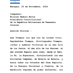 Enviamos mensaje de saludo y felicitación al Presidente de la República Bolivariana de Venezuela