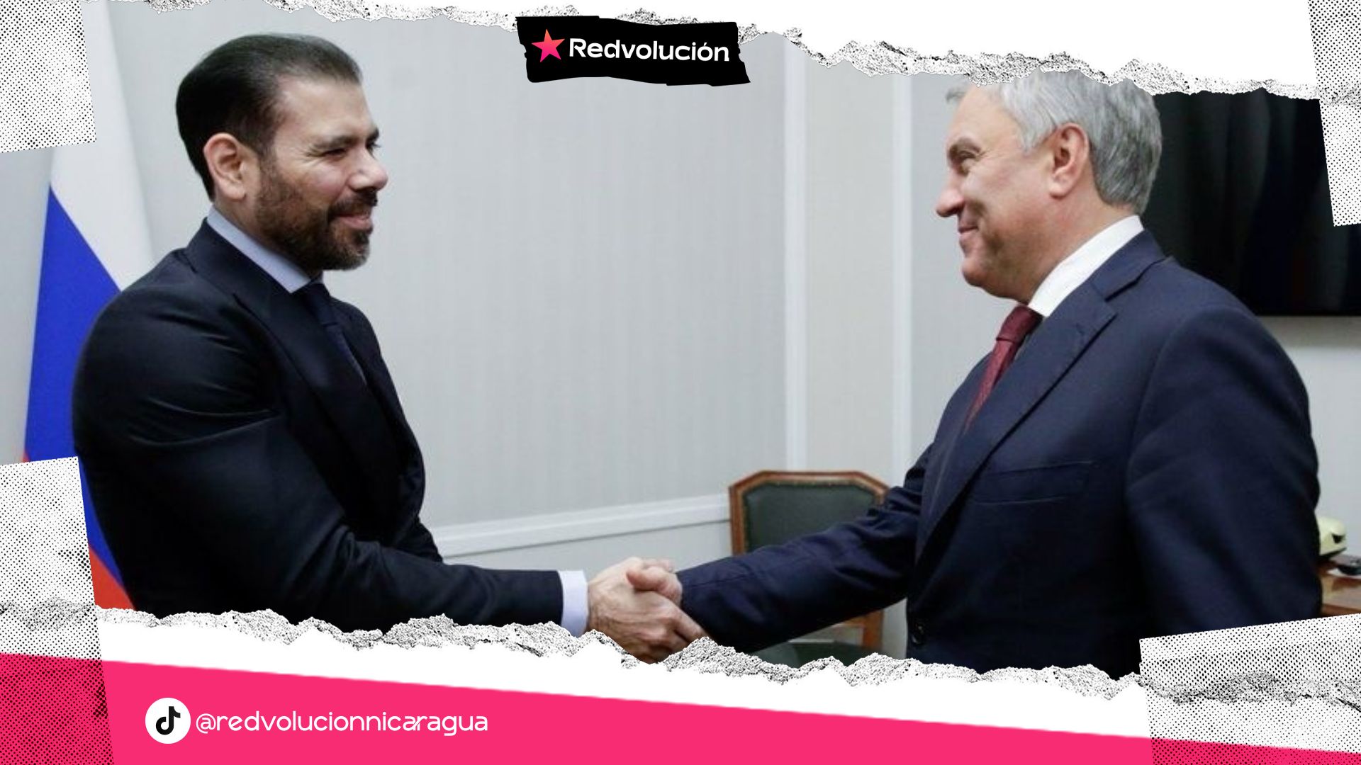 Compañero Laureano Ortega con Camarada Viacheslav Volodin, Presidente de La Duma