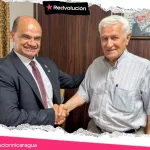 Pueblo Palestino envía saludo a Nicaragua por el 46/19 en encuentro con Abbas Zaki