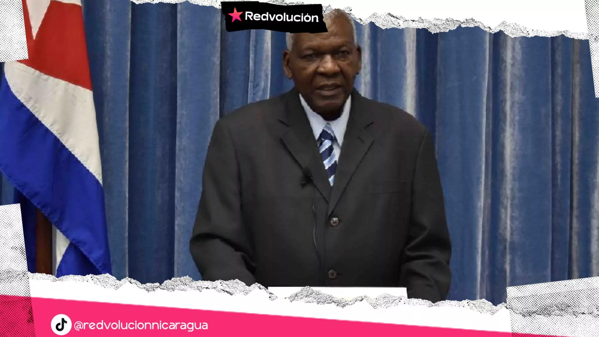 Compañero Esteban Lazo, presidente del Parlamento cubano felicita a Nicaragua por el 46/19