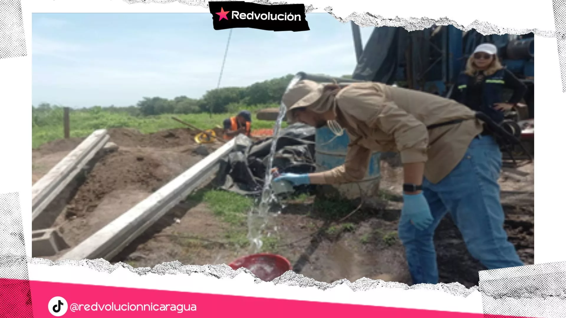 Avanza en 85% la construcción del sistema de agua potable en Santa Cruz y San Cristóbal, Chinandega