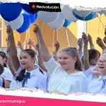 Niños de Sebastopol felicitan al pueblo nicaragüense por Fiestas Patrias