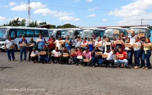 Gobierno Sandinista entrega microbuses Yutong a cooperativas de transporte del Caribe