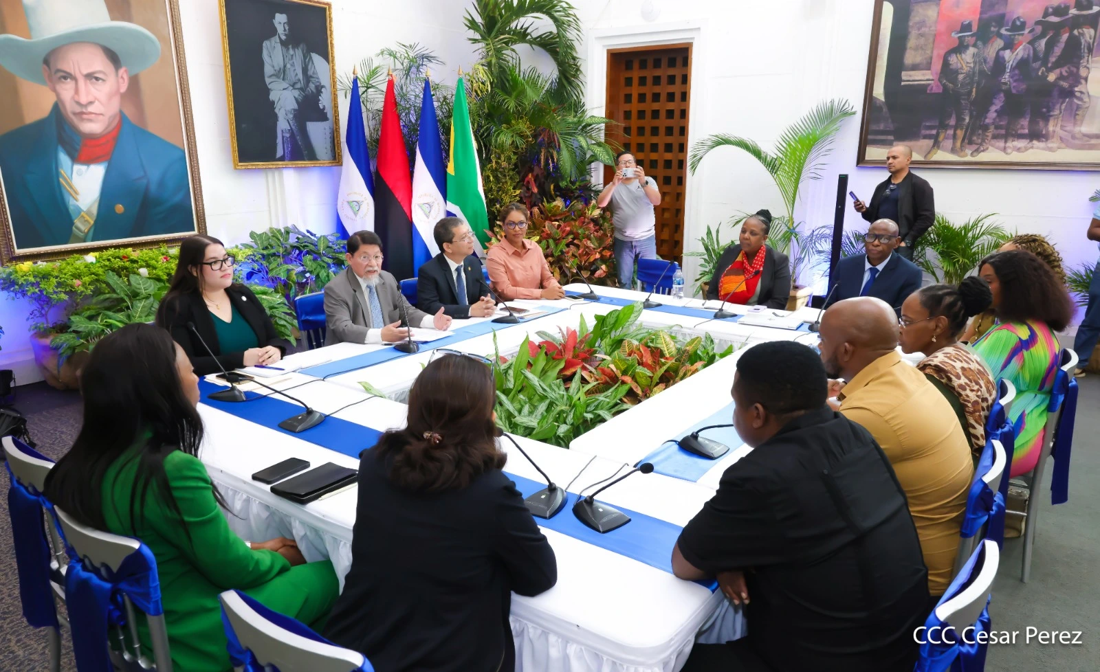 Delegación parlamentaria de Sudáfrica, sostiene encuentro con Cancillería de Nicaragua durante visita oficial al país