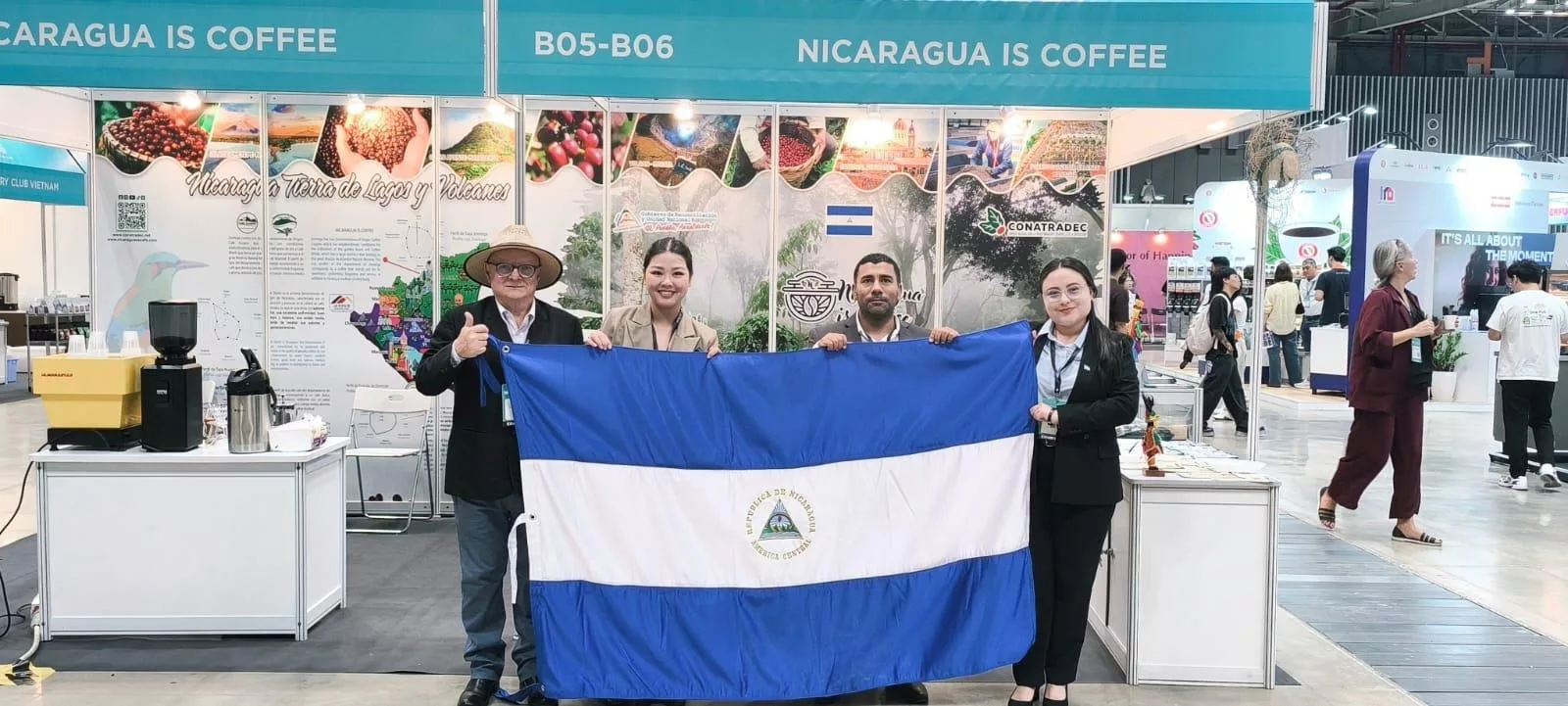 Café nicaragüense se proyecta en el sudeste asiático durante feria internacional en Vietnam