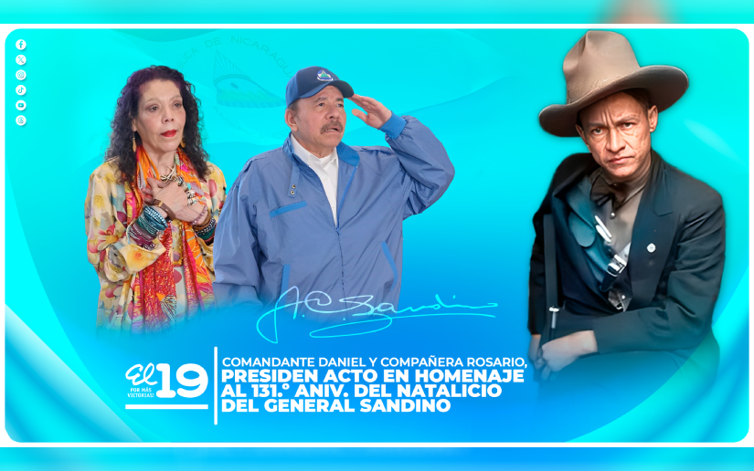 En vivo: Acto conmemorativo por el 131 aniversario del natalicio del General Sandino