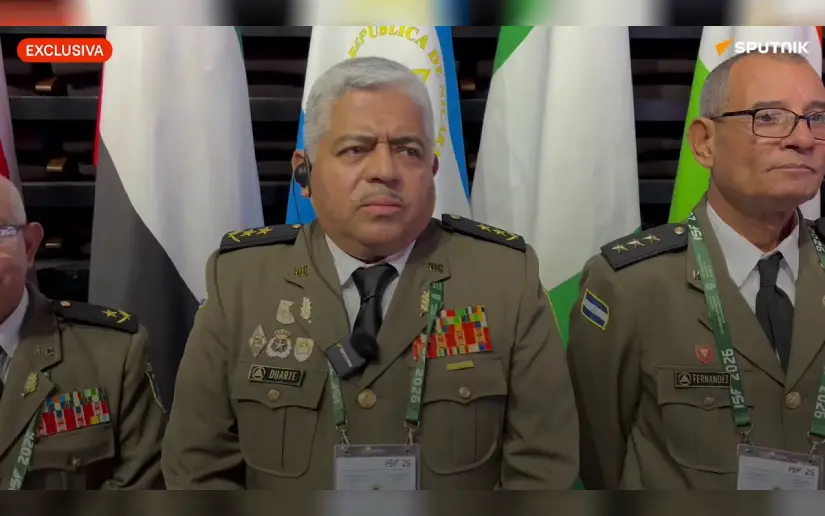 Mayor general Carlos Duarte representa a Nicaragua en foro de seguridad en Rusia