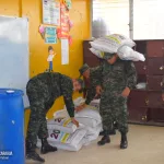 Ejército de Nicaragua garantiza traslado de merienda escolar en Ciudad Sandino
