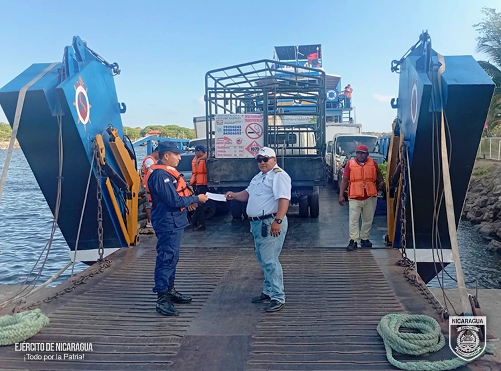 Ejército de Nicaragua fortalece la protección, seguridad e inspección de la flota pesquera industrial