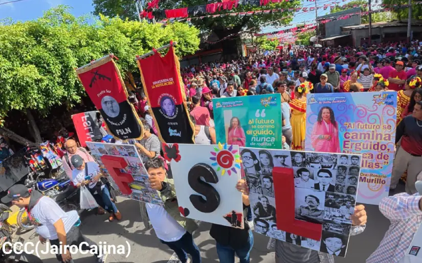 San Judas se desborda en caminata conmemorativa del 47 aniversario del Repliegue a El Vapor