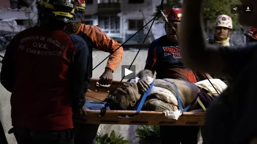 Casi 200 muertos y más de 1.500 heridos por el doble terremoto en Venezuela