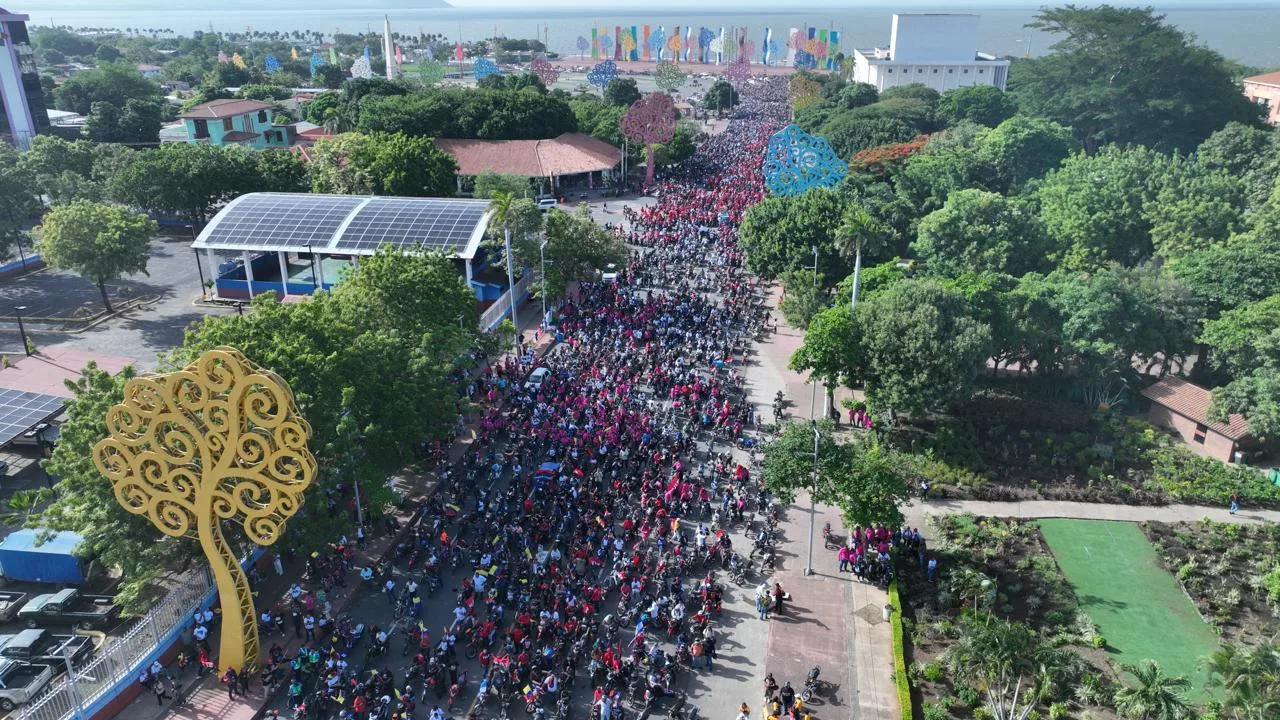 Desde las Alturas: Imágenes Reflejan la Unidad y el Compromiso del Pueblo en el Repliegue a Masaya