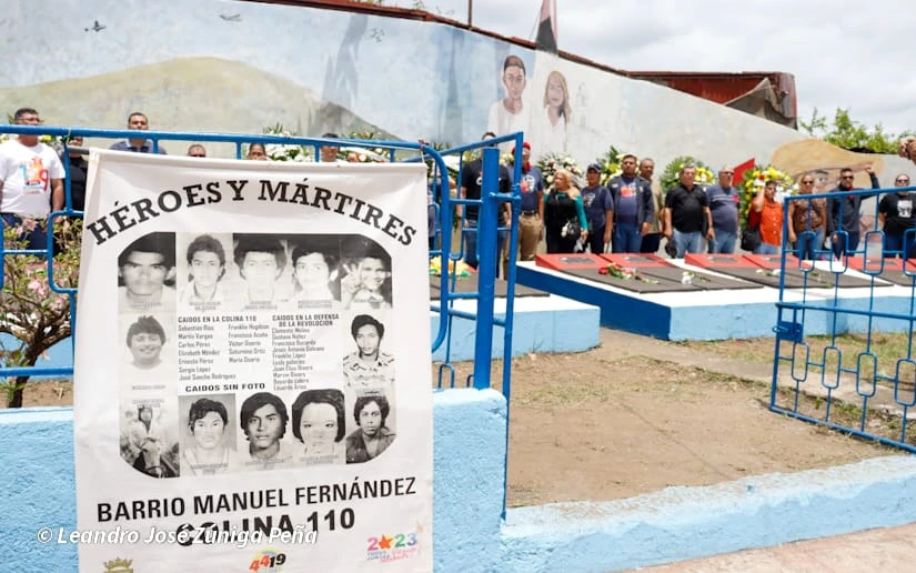 Rinden homenaje a los Héroes de la Colina 110, símbolo de lucha por la liberación de Nicaragua