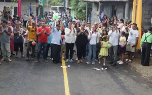 Más progreso para el Distrito III: entregan ocho nuevas calles en el barrio Luis Alfonso Velásquez Flores