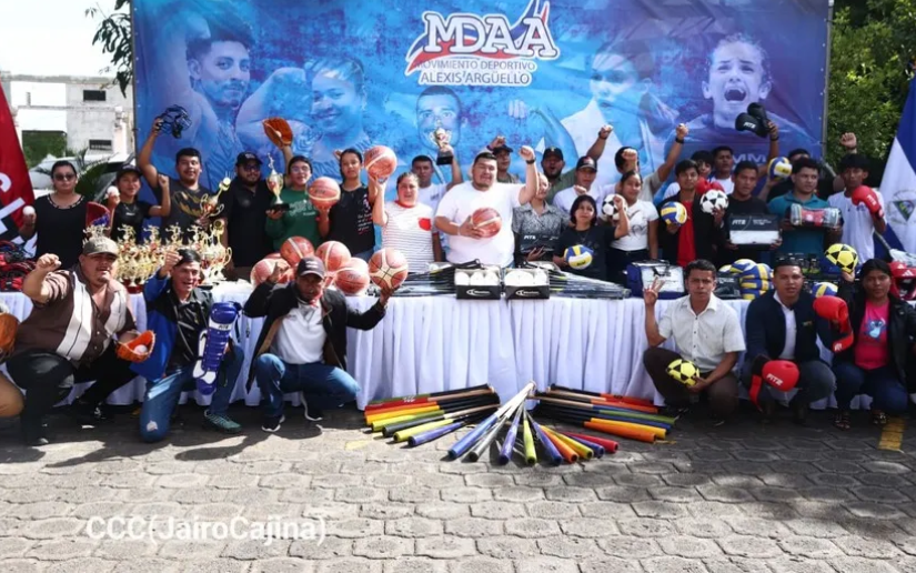 MINJUVE, IND y MDAA realizan cuarta entrega de material deportivo para promover el deporte nacional