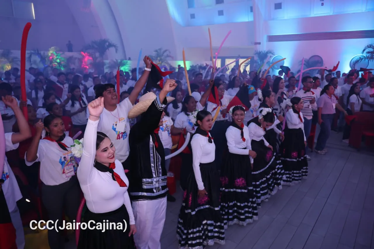 Juventud Sandinista ratifica su compromiso con Nicaragua en el Congreso Nacional ¡Siempre más allá!