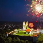 Compañera Rosario Murillo destaca homenaje a los Héroes Nacionales con figuras iluminadas en El Coyotepe