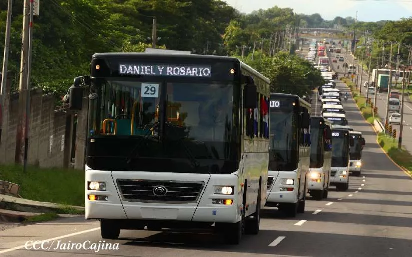 Más buses para Nicaragua: 300 unidades llegarán en las próximas semanas