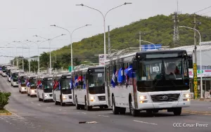Más unidades de transporte se entregarán a las familias nicaragüenses, anuncia Copresidenta Rosario Murillo