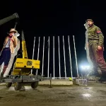 Gigantescas esculturas del Comandante Fidel Castro y General Sandino toman forma en el Parque Histórico Loma de Tiscapa