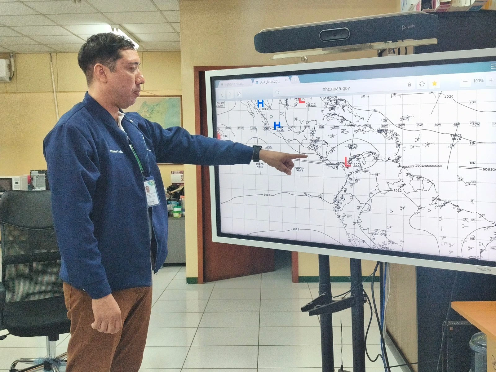 INETER informa sobre ingreso de dos ondas tropicales que generarán lluvias en Nicaragua