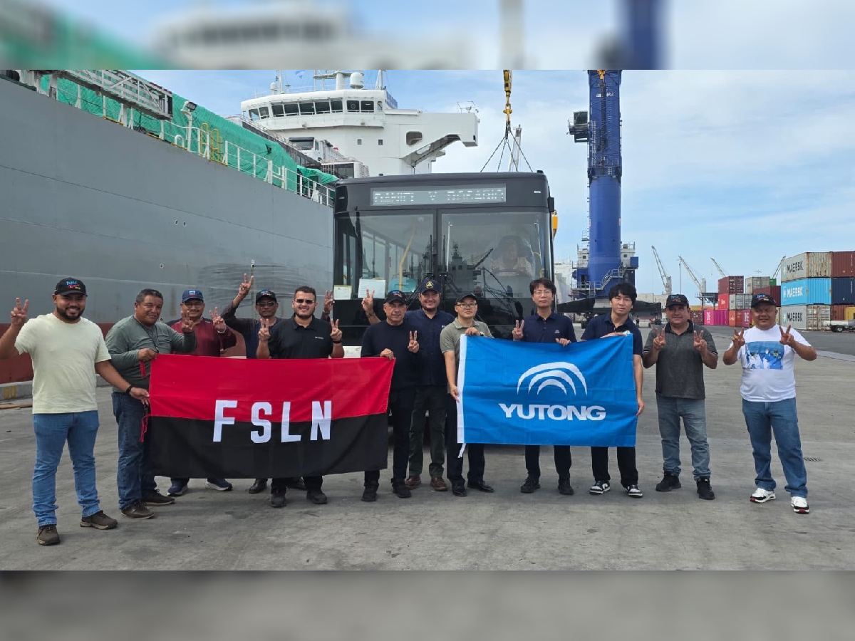 Llegan a Puerto Corinto 107 nuevas unidades de transporte provenientes de China
