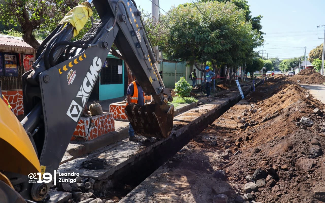 ¡Managua mejora sus calles! Proyecto de rehabilitación de El Triunfo alcanza el 40 % de avance