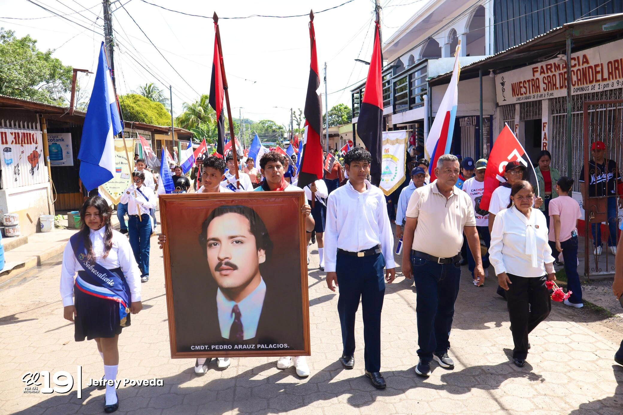 Juventud granadina honra con arte y cultura al Comandante Pedro Aráuz Palacios