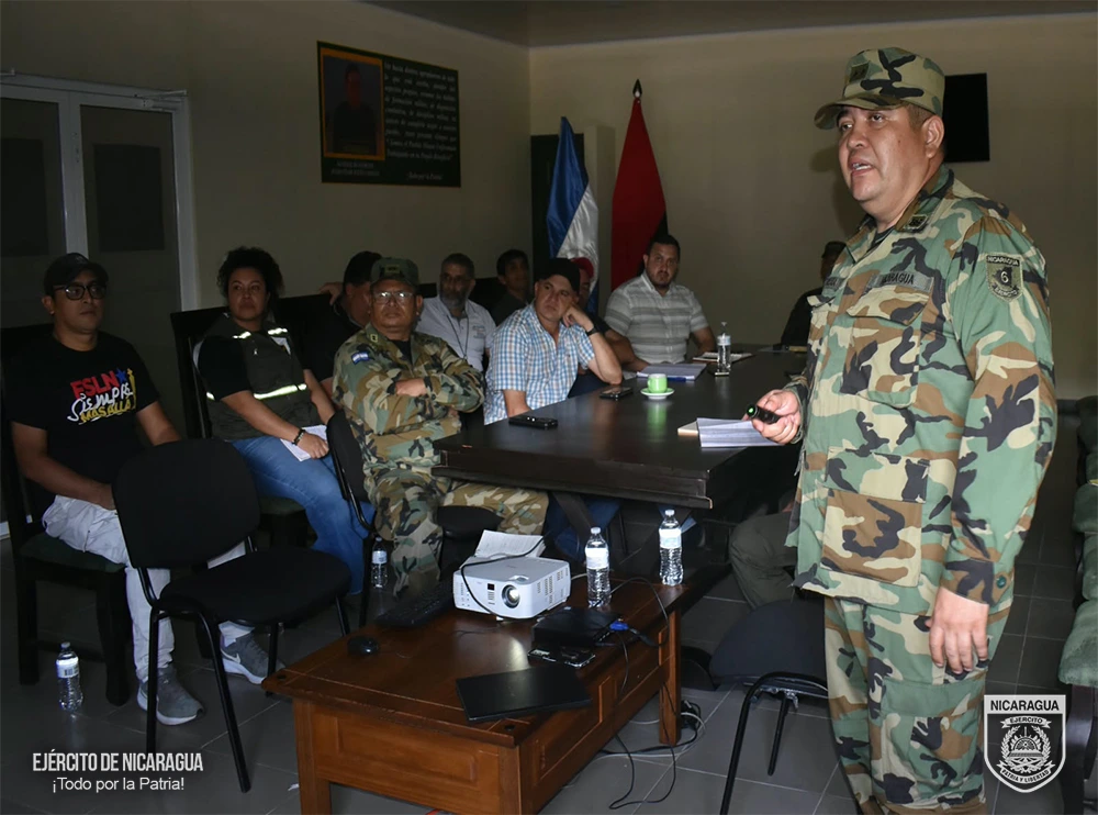 Sexto Comando Militar Regional participa en reunión con autoridades de Matagalpa y Jinotega