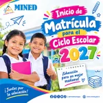 Nicaragua inicia este 19 de octubre las matrículas para el ciclo escolar 2027
